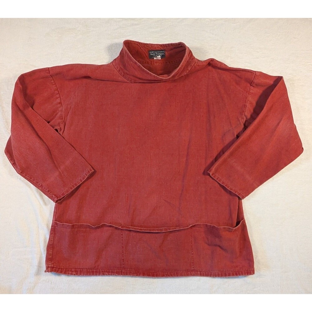 Vintage 60's 70'S Norm Thompson Canvas Rust Fisherman's Artist Smock Jacket XL